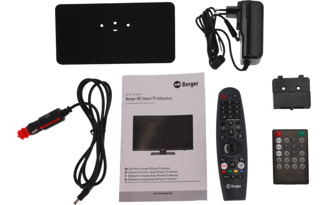 Berger Advanteq Smart LED Fernseher mit Triple-Tuner und 12 / 230 V