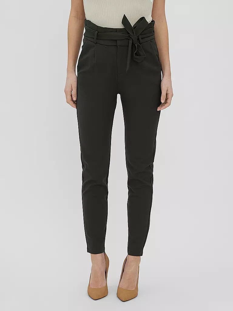 VERO MODA Highwaist Hose Loose Fit VMEVA olive