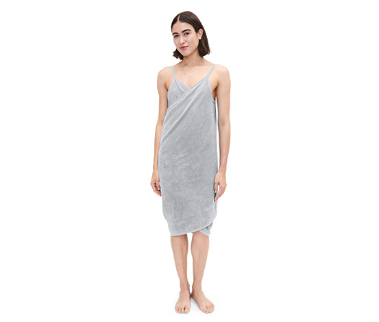 Handtuch-Kleid, grau