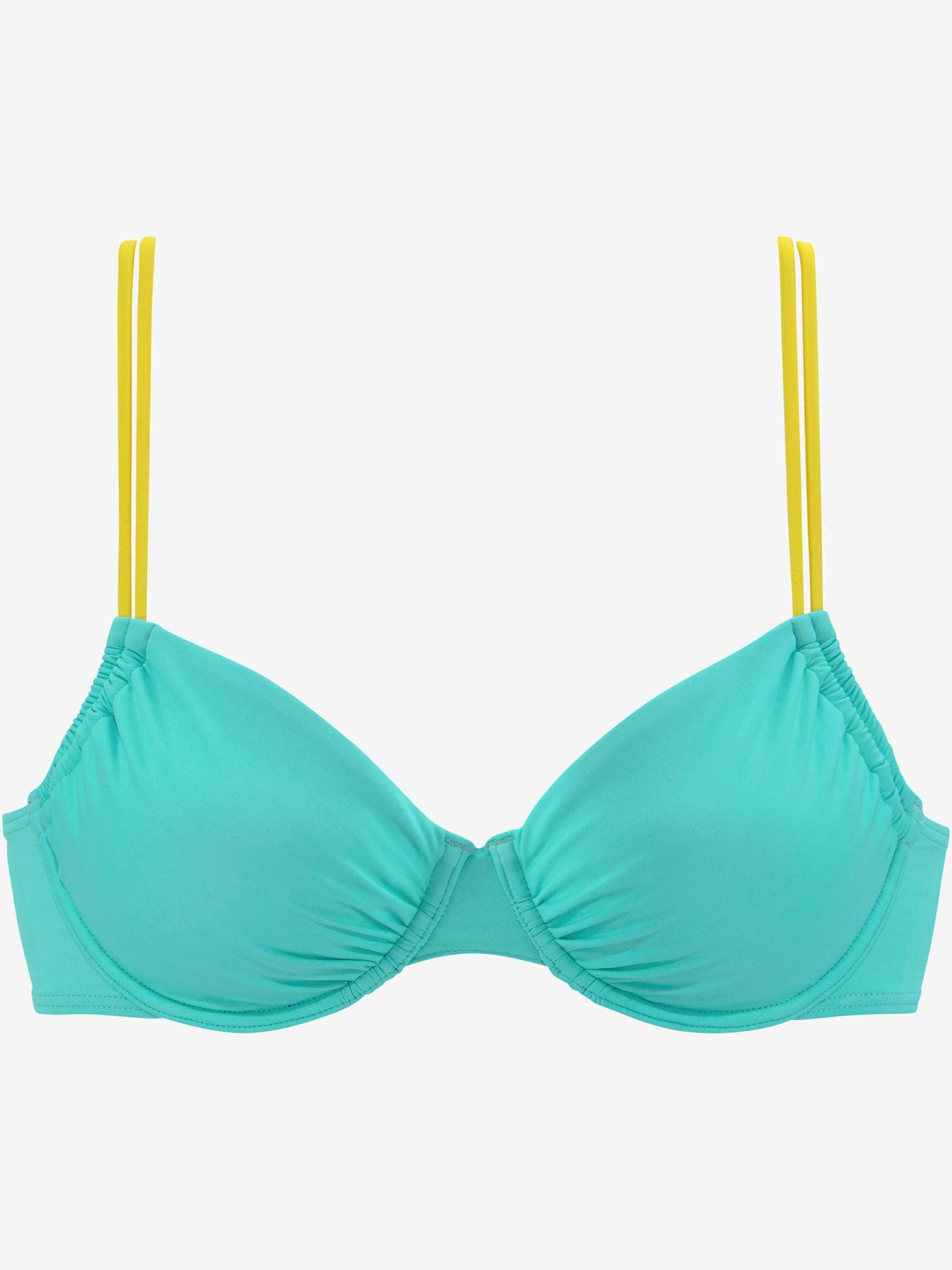 Haut de maillot de bain à armatures design contrasté tendance