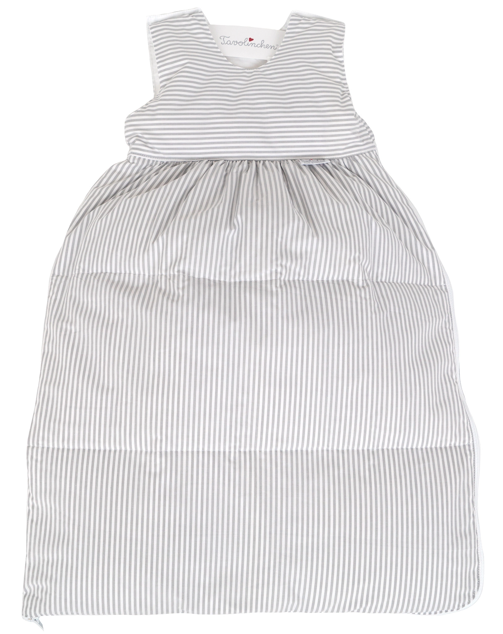 Daunen-Schlafsack TAVOLINCHEN MINI gestreift in grau