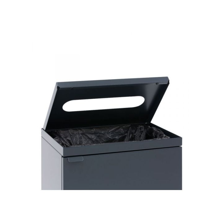 Afvalbak met Papieropening 95 liter Bica 855 Antraciet Model VB195428 (8713631195428)