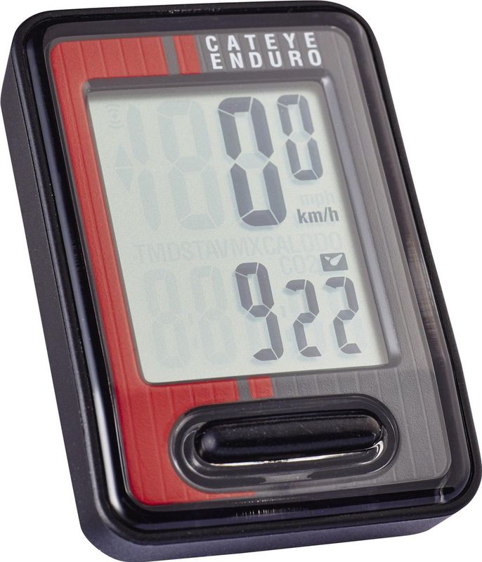 CatEye - Enduro 8 - Fietscomputer - Zwart/Rood