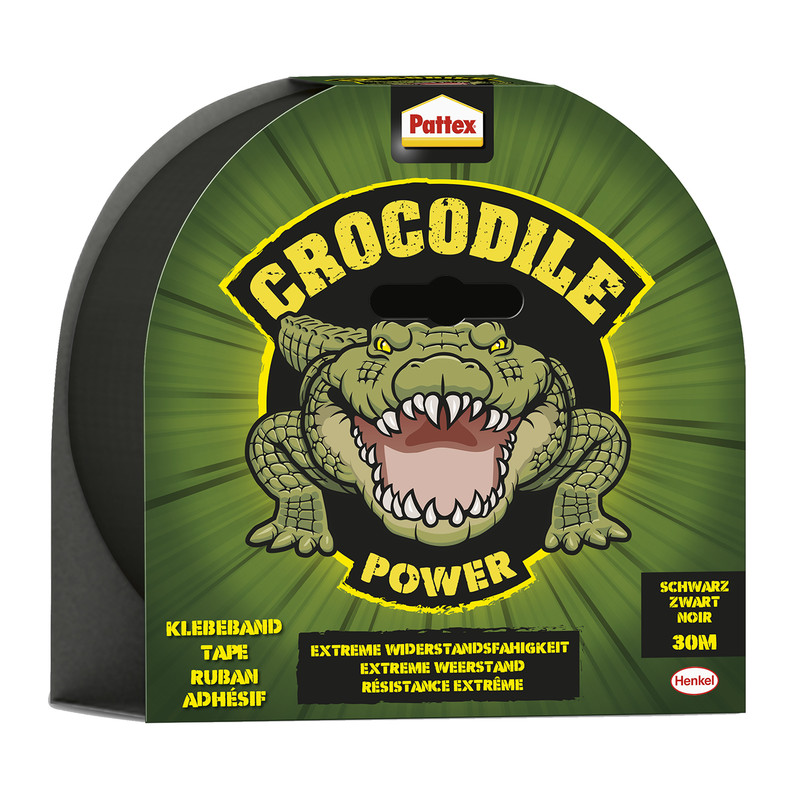 Pattex Crocodile Tape 30M zwart