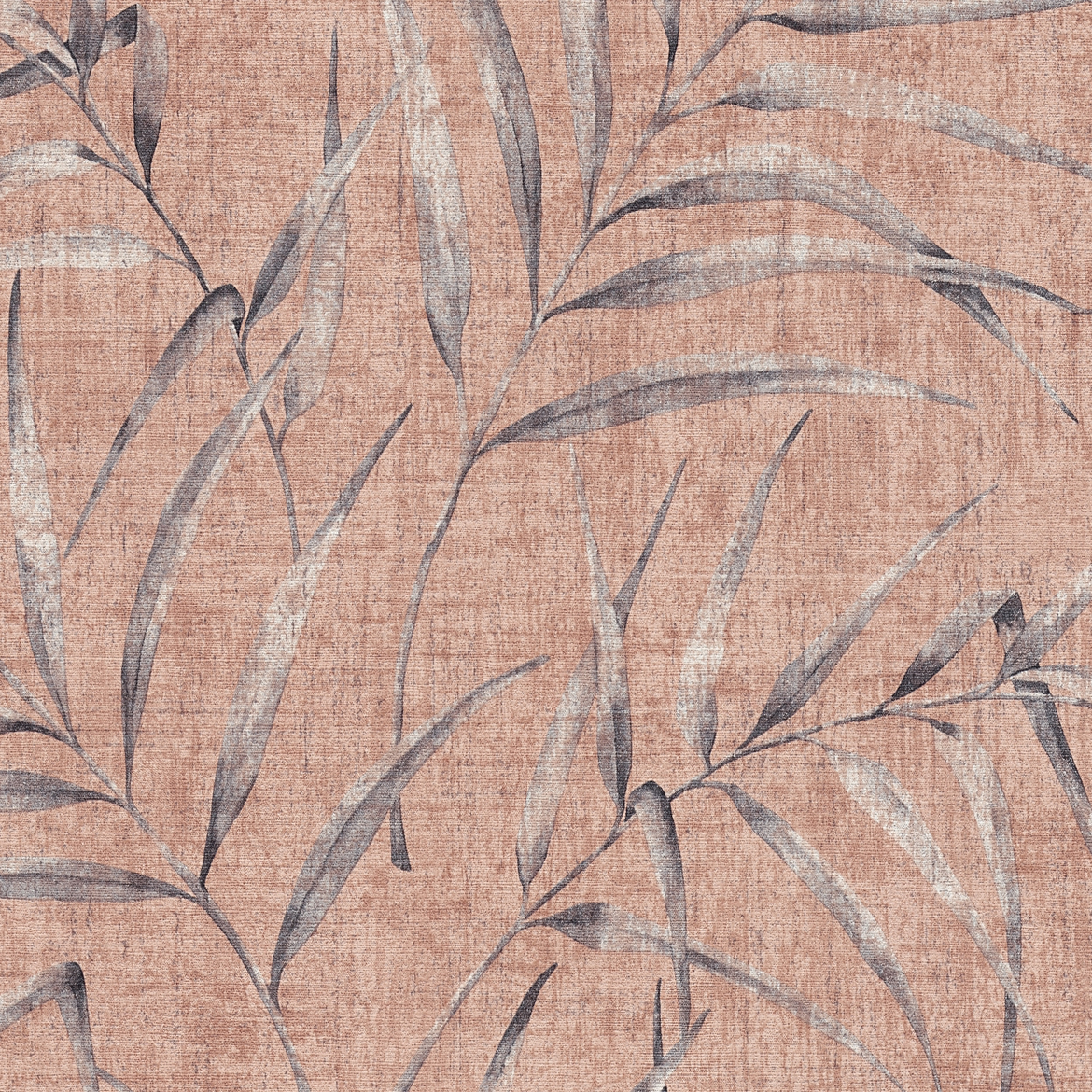 Vliestapete GREENERY - rosa-orange - 10 Meter