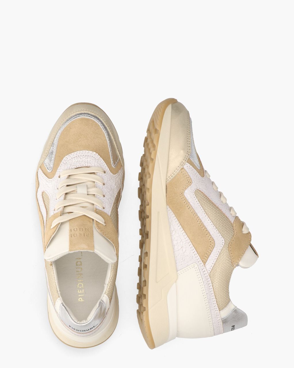 Piedi Nudi Selva 13.08 Beige/Multicolor Damessneakers