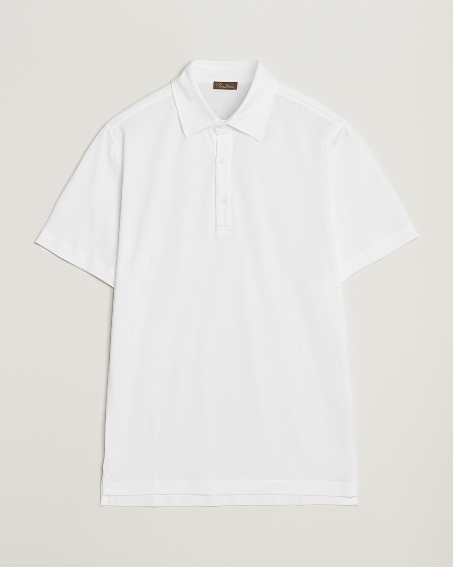 Stenströms Supima Cotton Polo Shirt White