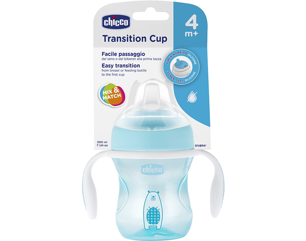 COPO CHICCO DE TRANSIÇÃO AZUL  4MESES
