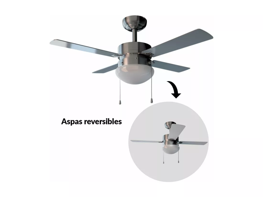 Ventilateur de Plafond avec Lumière Cecotec EnergySilence Aero 450 50 W Ø 106 cm