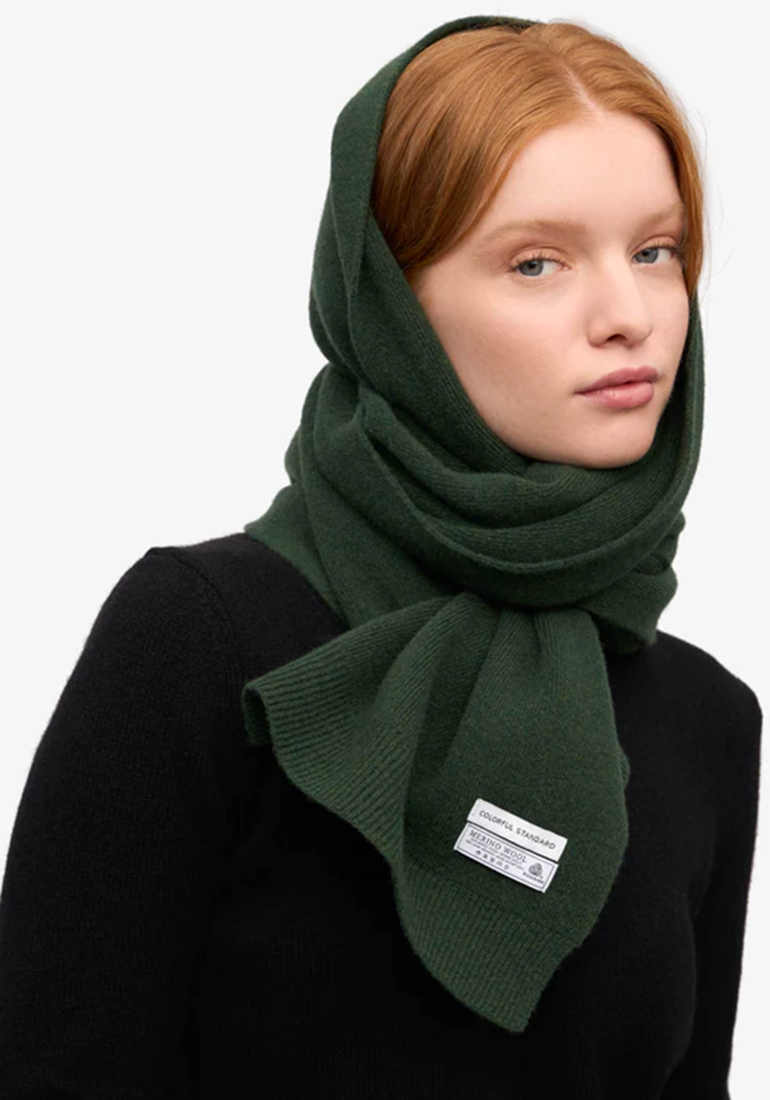 Colorful Standard Merino-Wollschal Emerald Green