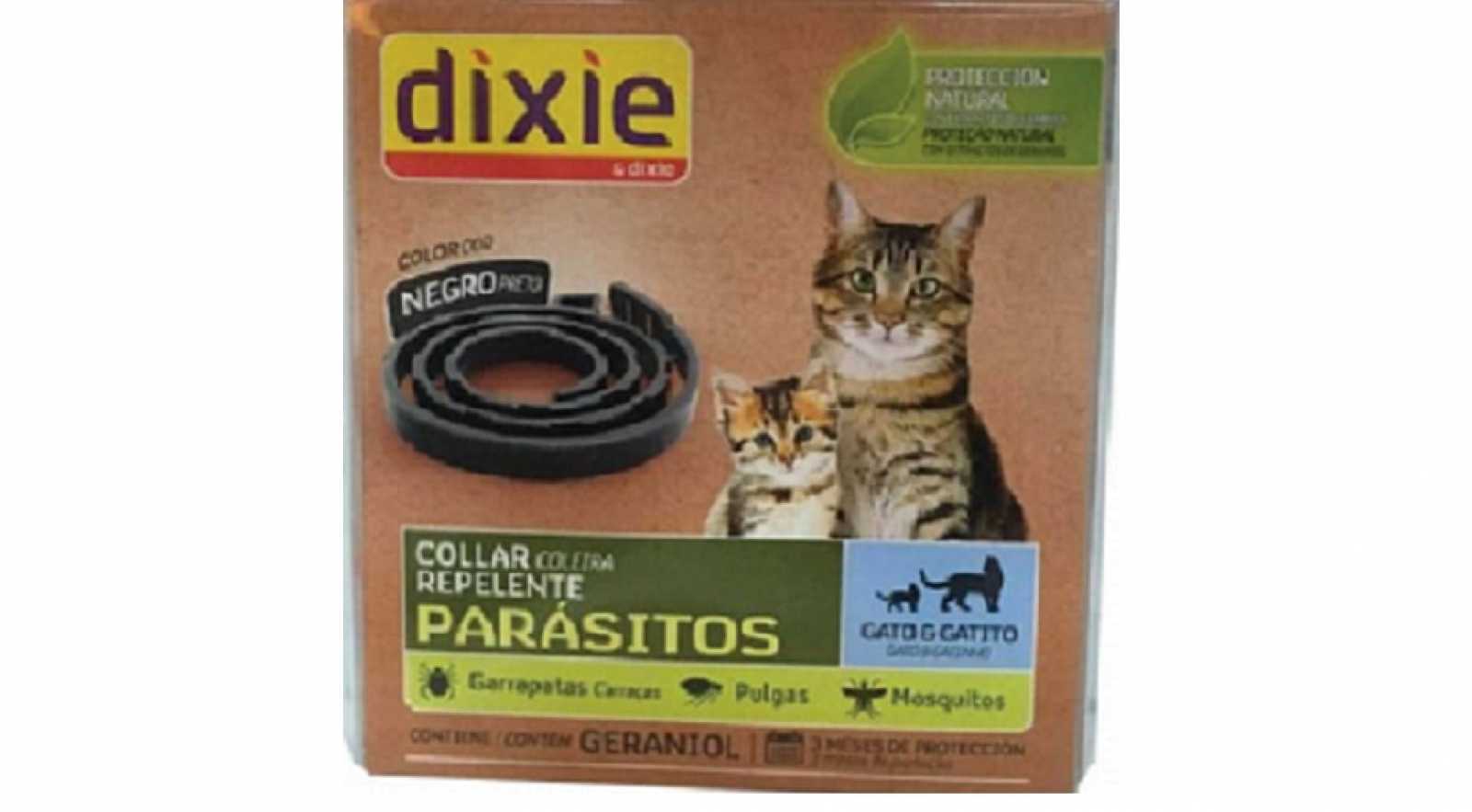 Coleira repelente de parasitas Dixie, unidade de 35 cm