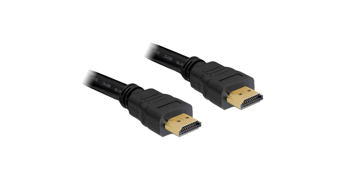 DeLOCKHigh Speed HDMI kabel met Ethernet  (Zwart, 20 meter)