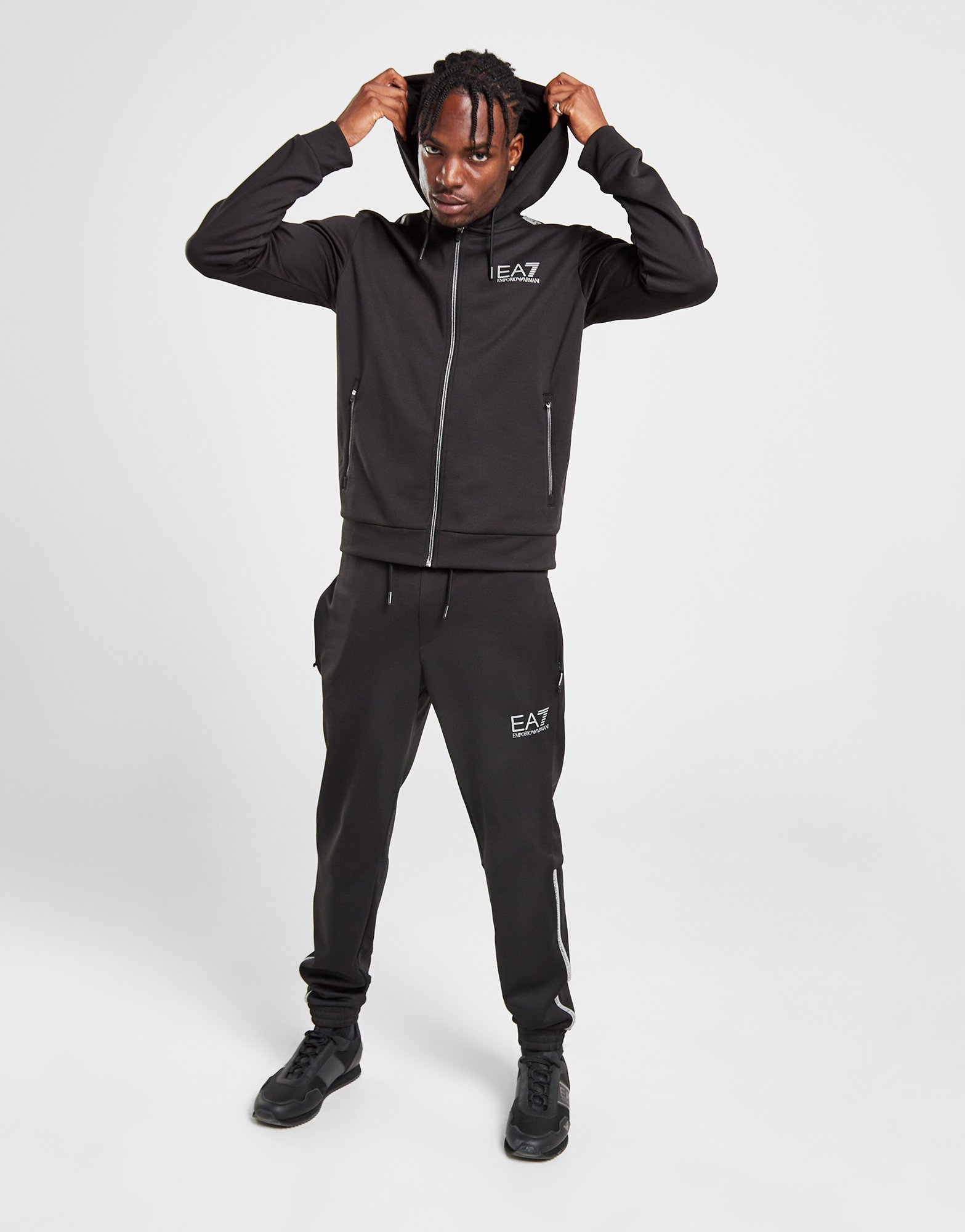 Emporio Armani EA7 Sweat à Capuche Zippé Homme