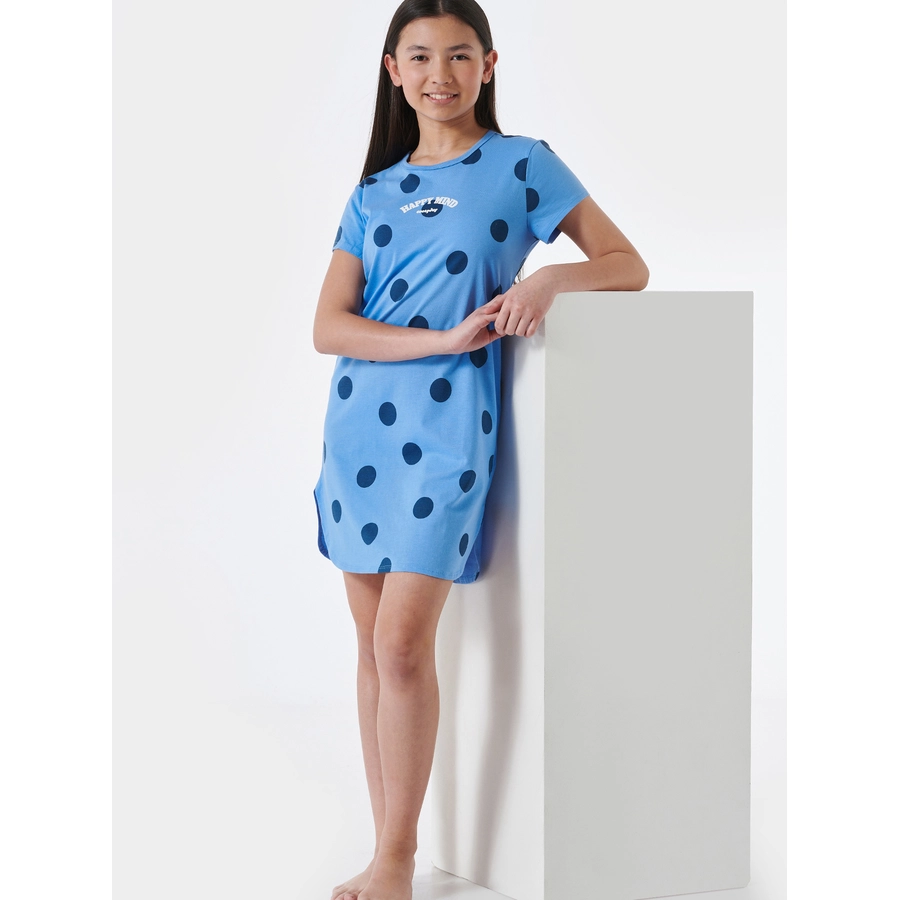 Schiesser Nachthemd Organic Cotton hellblau