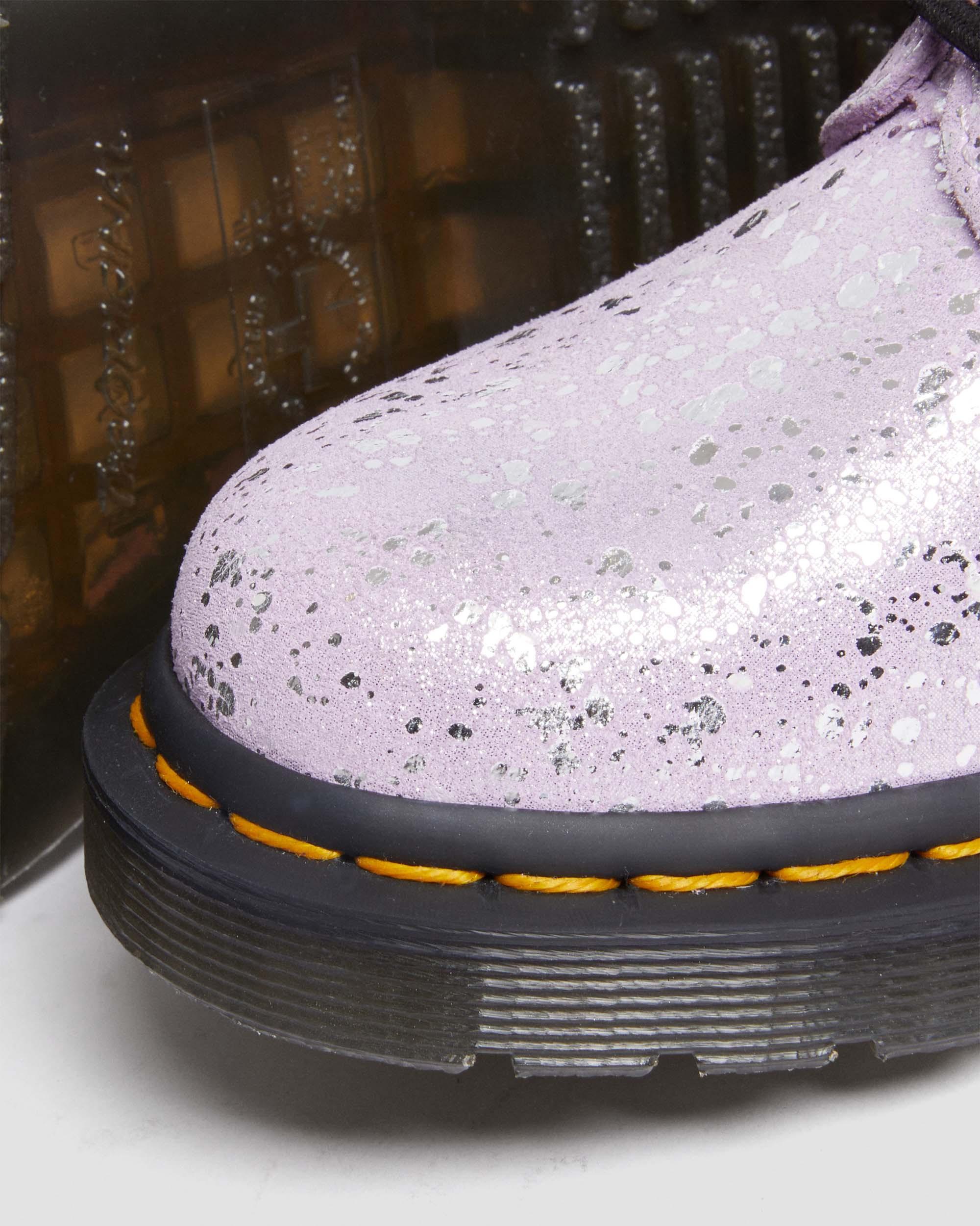 1460 Metallic Splatter Suede Lace Up Boots