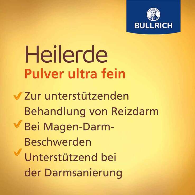 Bullrich Heilerde Pulver ultra fein zum Einnehmen und Auftragen, 500 g