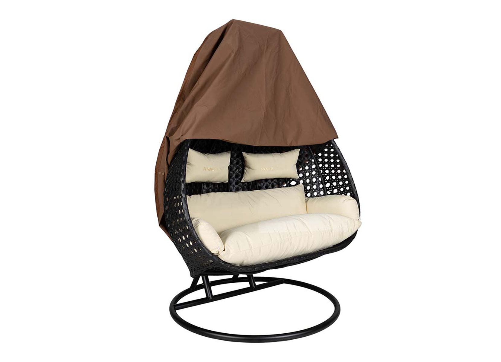 Home Deluxe Regenabdeckung für TWIN Hängesessel Braun