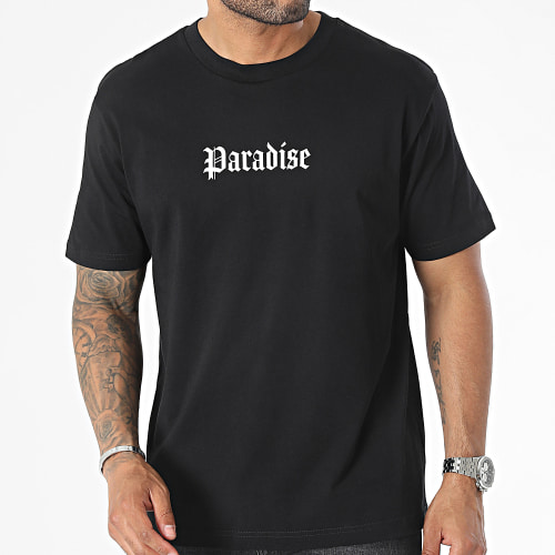 Tee Shirt Oversize Large Paradise III Noir