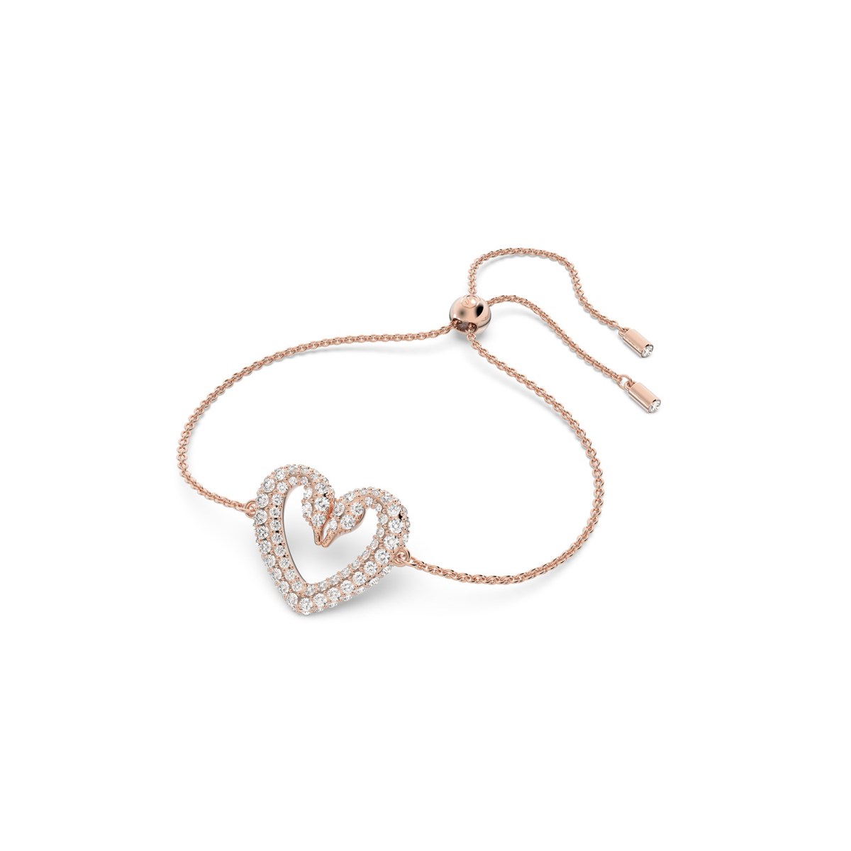 Bracelet Swarovski UNA doré rose