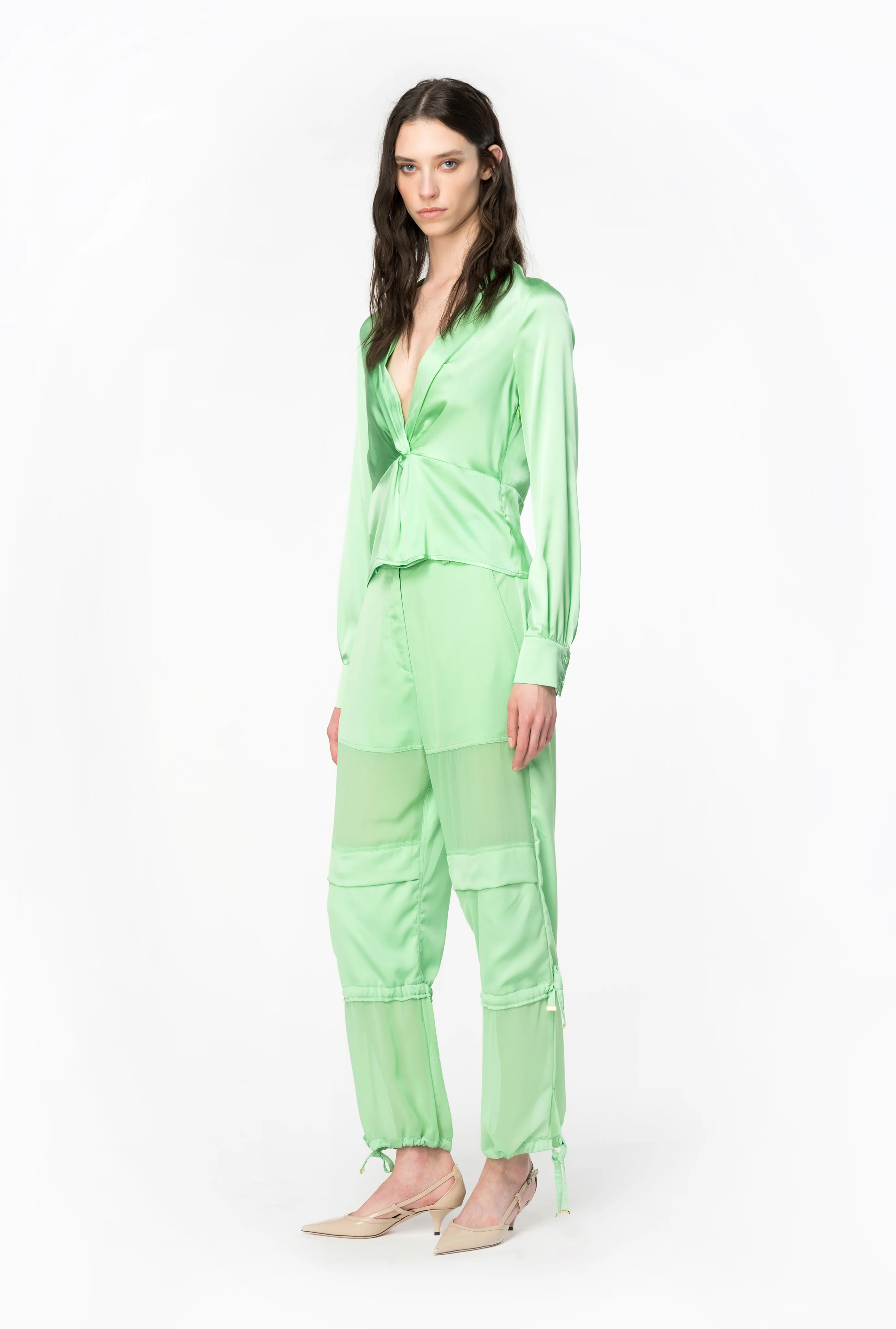 Blouse à manches longues | Vert