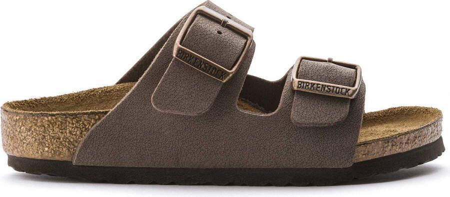 Birkenstock Arizona Kids Slippers Mocha Regular fit | Bruin | Imitatieleer