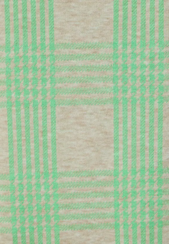 Kariertes Shirt - spring sand melange
