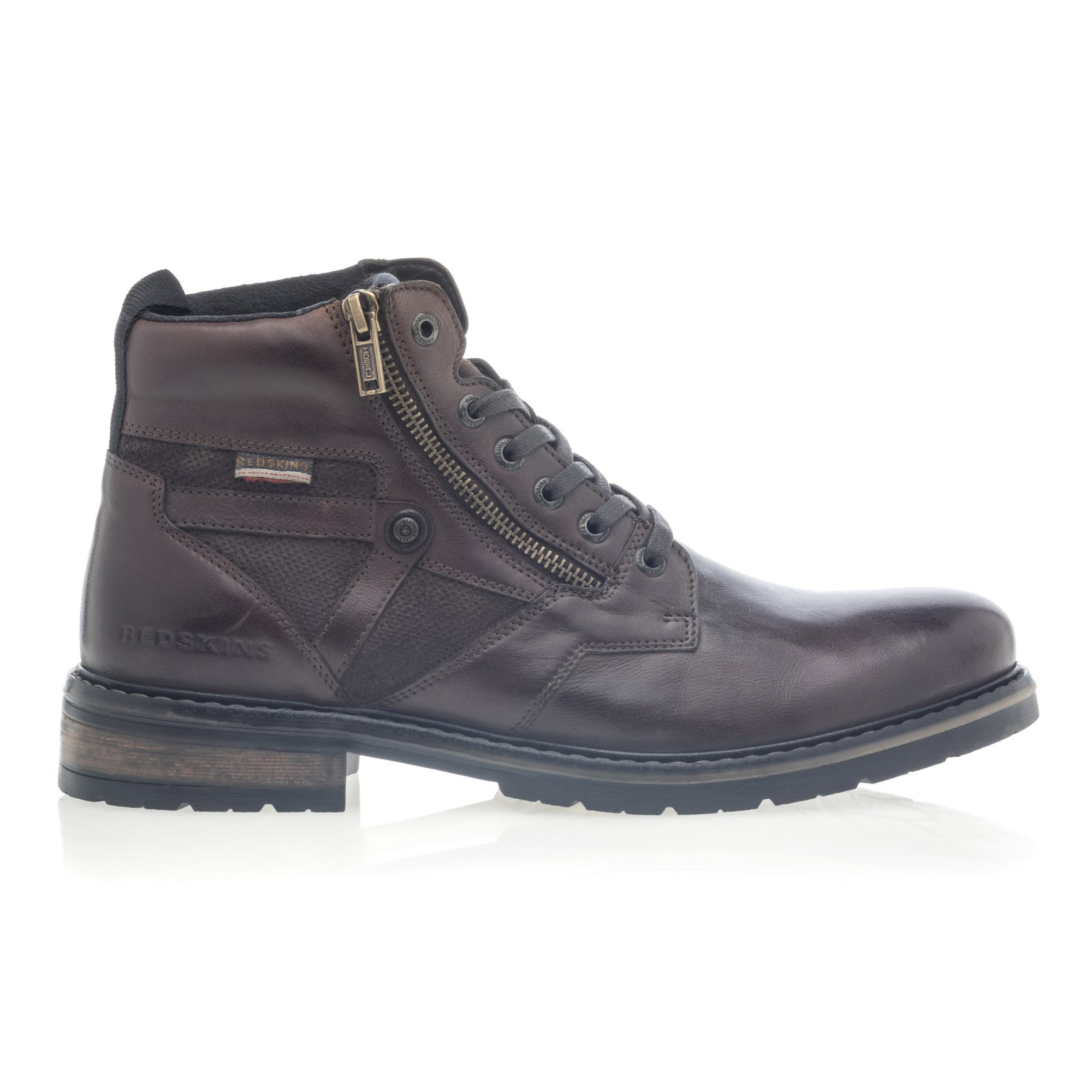 Boots Homme en cuir marron