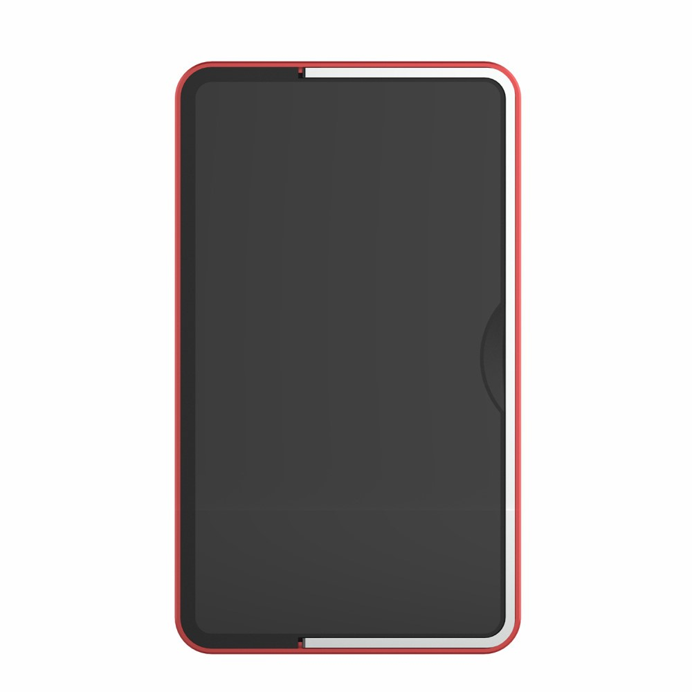 (15W) 5000mAh Magnetisches Qi Wireless MagSafe USB C Ladegerät Powerbank   Klappbarer Ständer - Rot / Schwarz