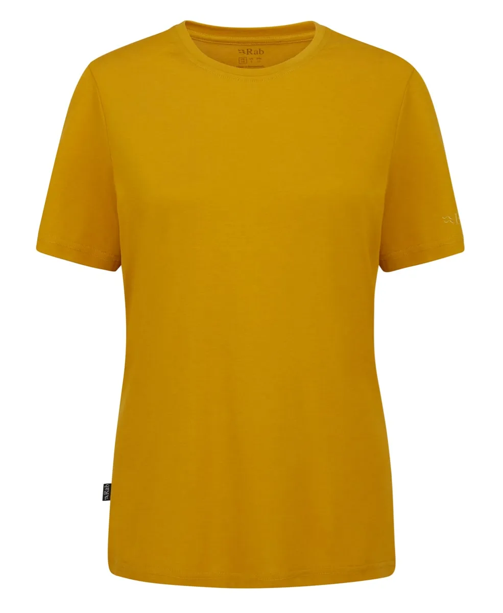 Rab Crimp Logo Tee Wmns Sahara
