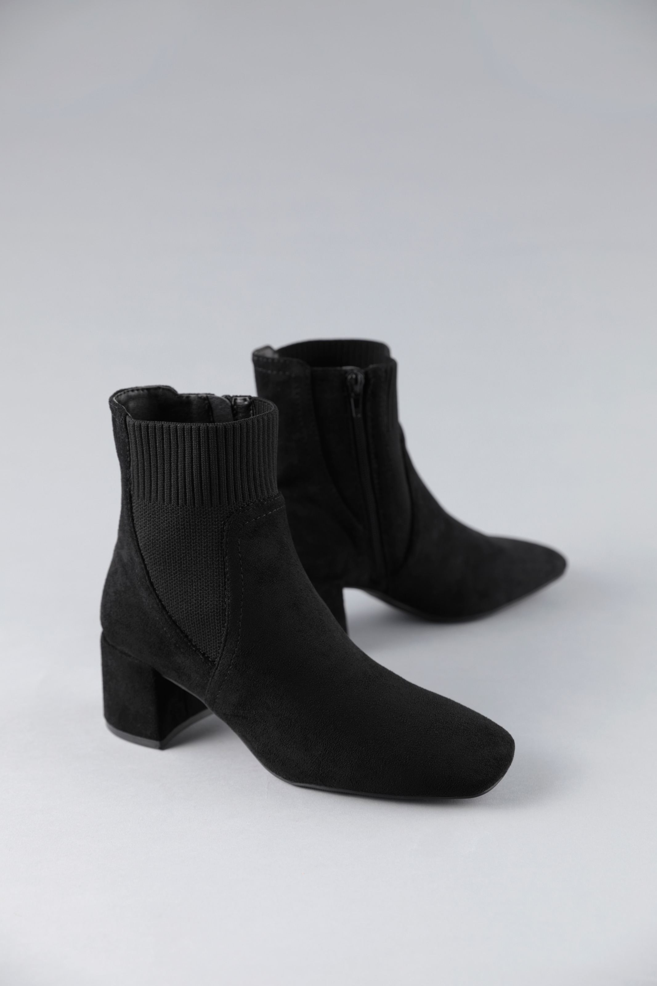 Aniston SHOES Stiefelette  , Blockabsatz, Karreeform, mit Strick-Einsatz - NEUE KOLLEKTION