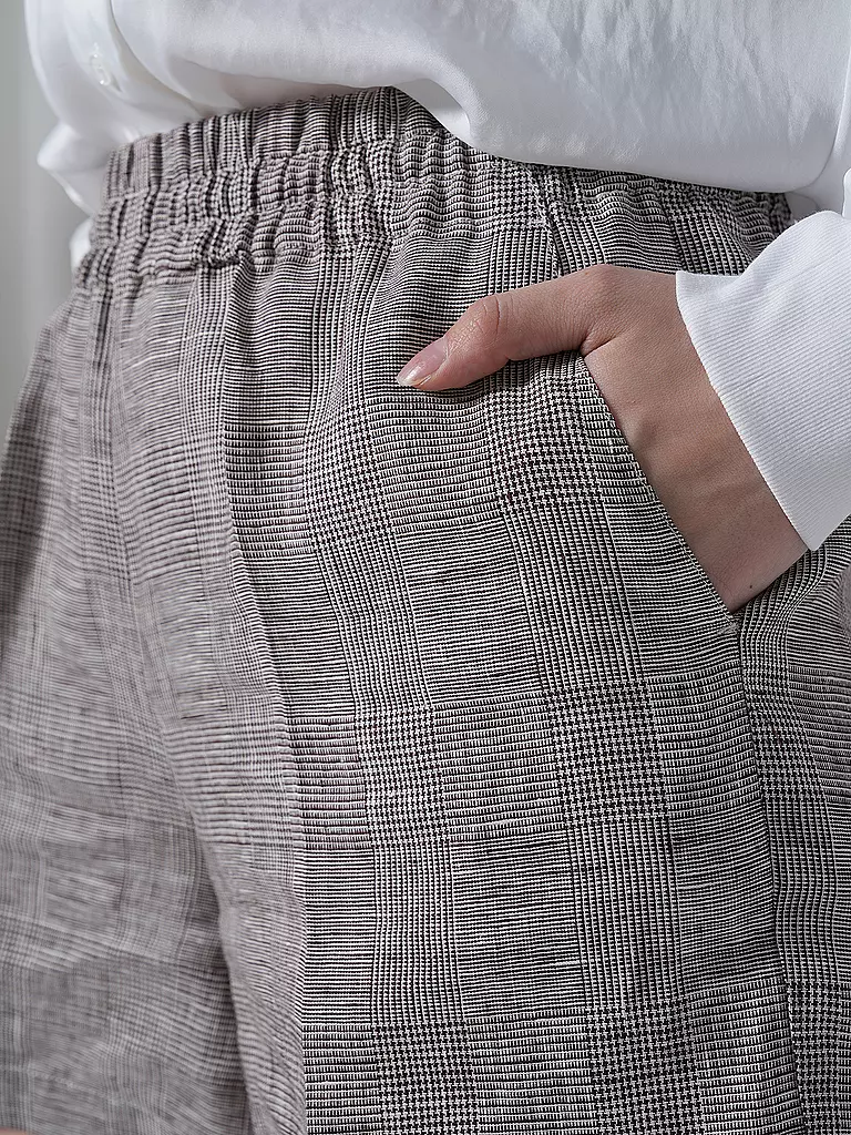 ANINE BING Leinenshorts KAM  schwarz