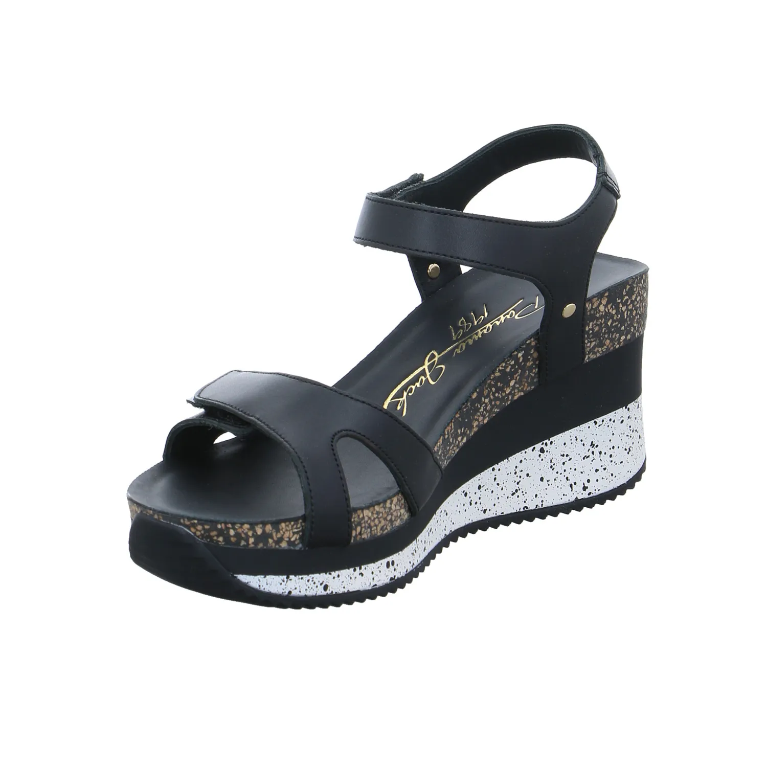 PANAMA JACK Sandalette Schwarz Leder  Aus nachhaltiger Produktion
