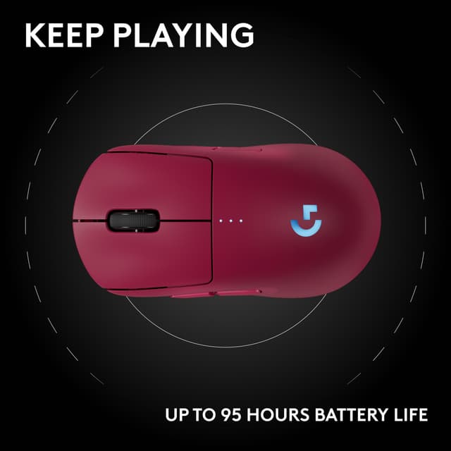 Logitech G PRO 2 LIGHTSPEED gaming-mus (pink)