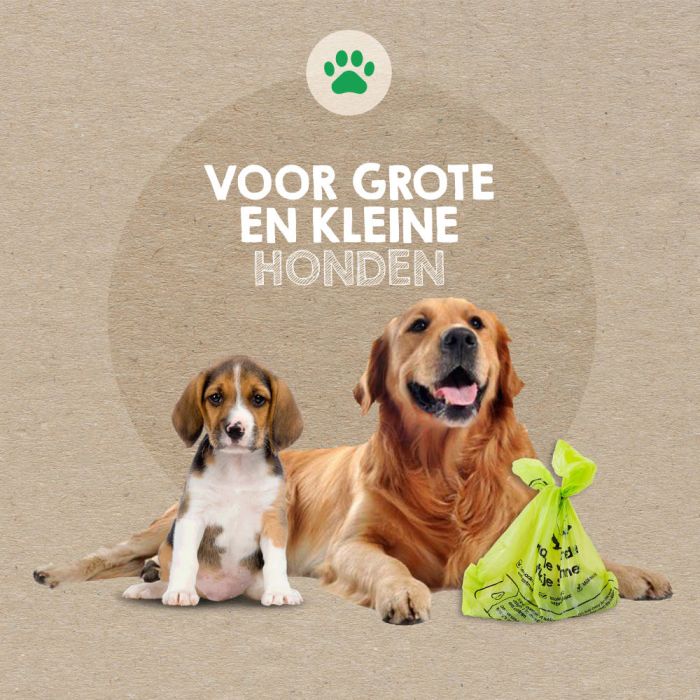 600st BIO groen hondenpoepzakjes mr. Green Mind Bio groen doos van 600 stuks 40 rollen à 15 zakjes (8713631204137)