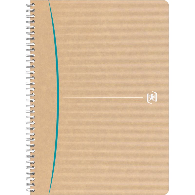 Cahier recyclé spirale Oxford Touareg A4 21 x 29,7 cm petits carreaux 180 pages