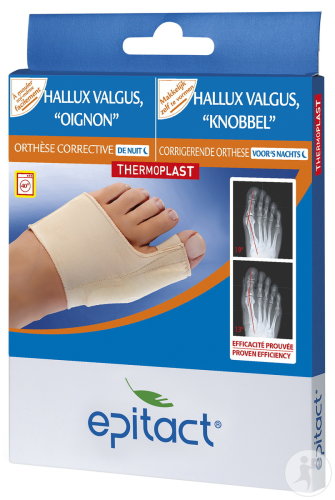 Epitact Corrective Hallux Valgus De Nuit Thermoplast Orthèse Pied L 1 Piece