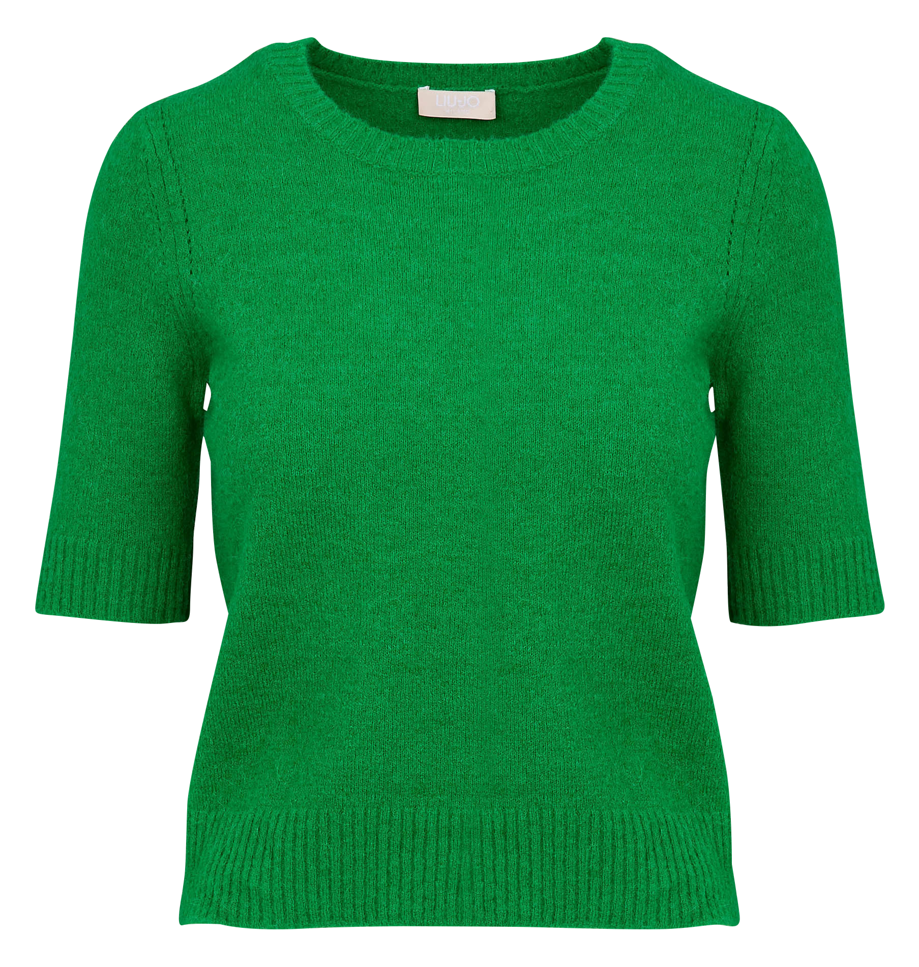 Pull droit col rond | Vert