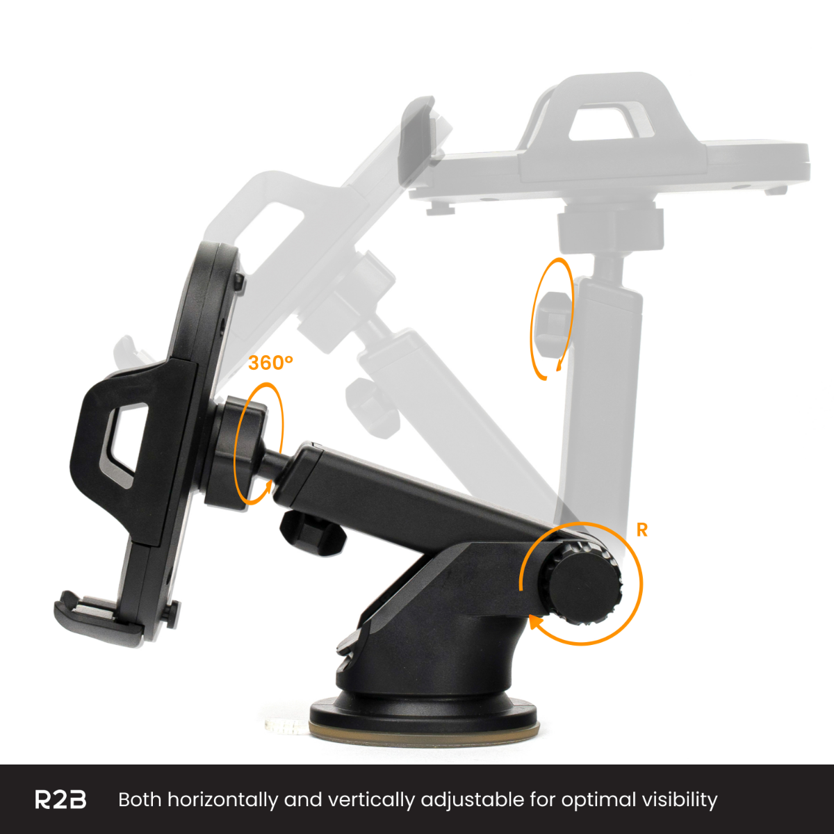 R2B  Zuignap + Ventilatie Auto telefoonhouder