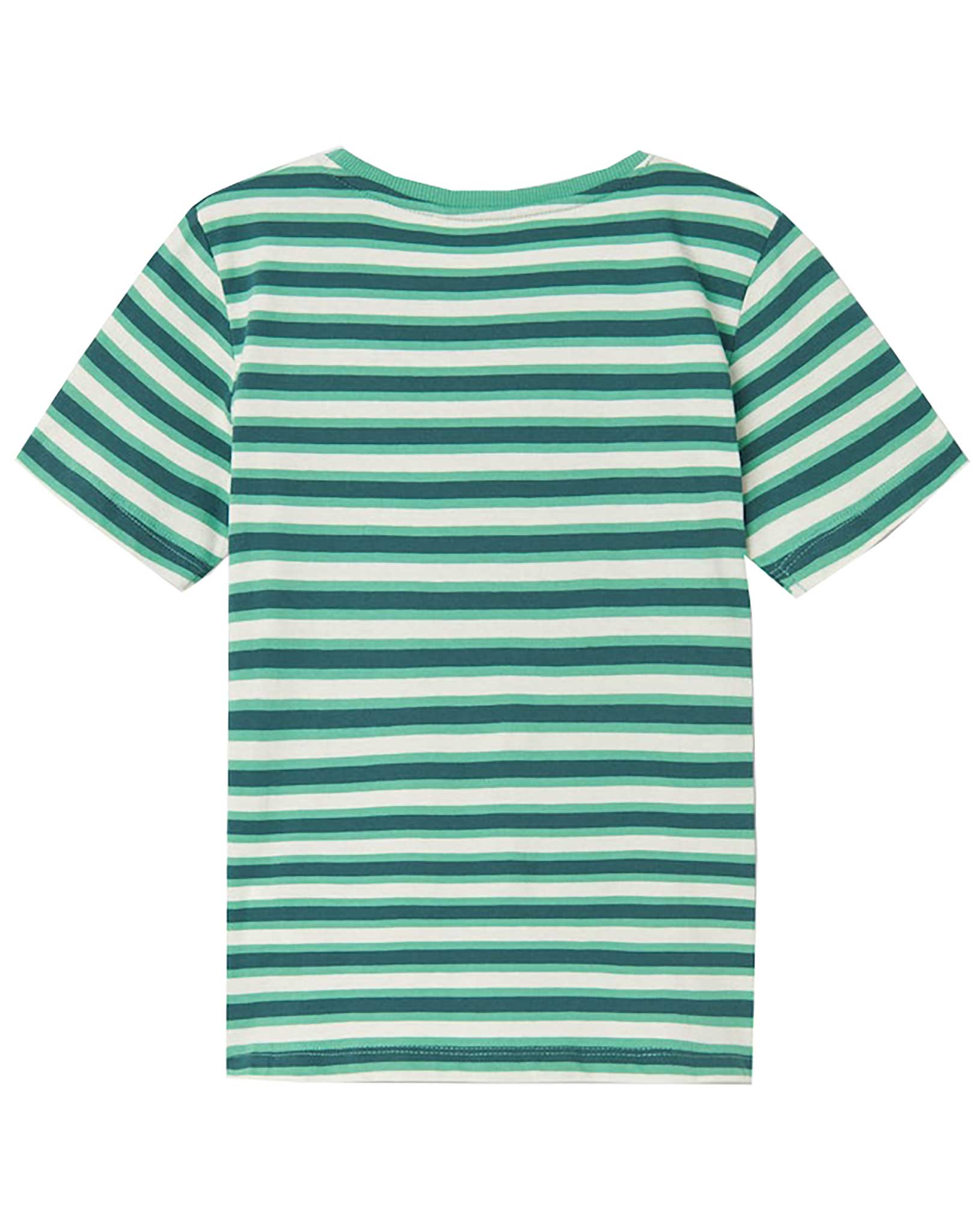 T-Shirt NKMDALOVAN ATHLETIC gestreift in green spruce