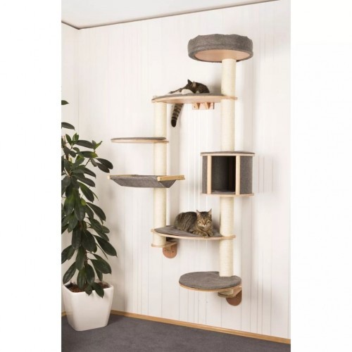 Arranhador de parede para gatos Kerbl Dolomit XL, cinza