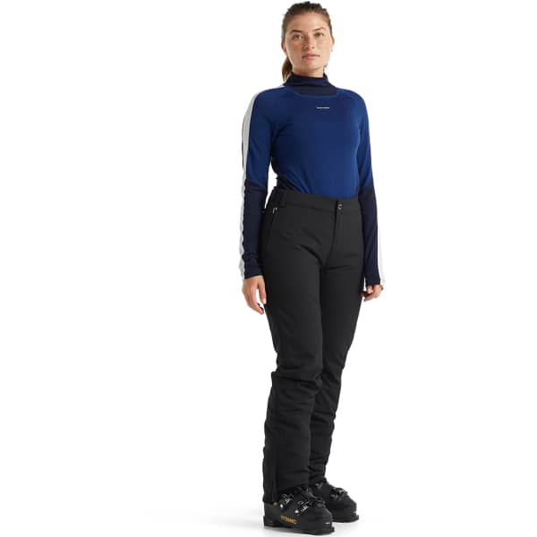 T-shirt thermique ICEBREAKER W 200 SONEBULA LS HIGH NECK MIDNIGHT NAVY/ROYAL NAVY/SNOW/CB