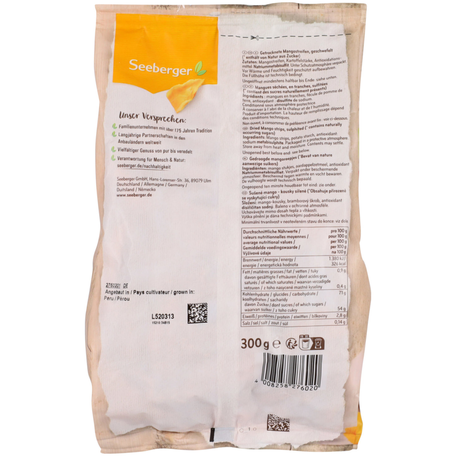 Seeberger Mango getrocknet