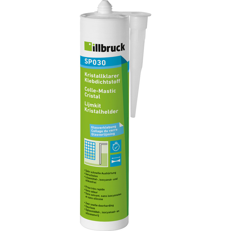 Illbruck SP030 kristalheldere lijmkit Transparant 310ml