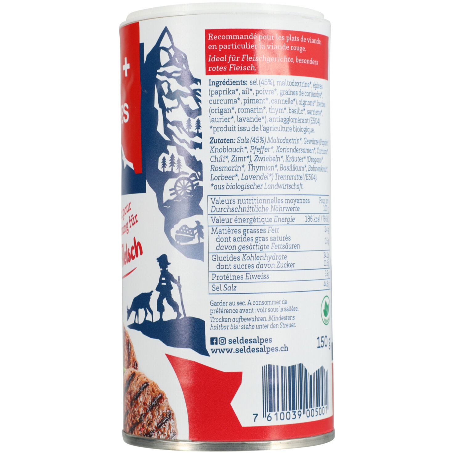 Sel des Alpes Bio Würzmischung für Fleisch