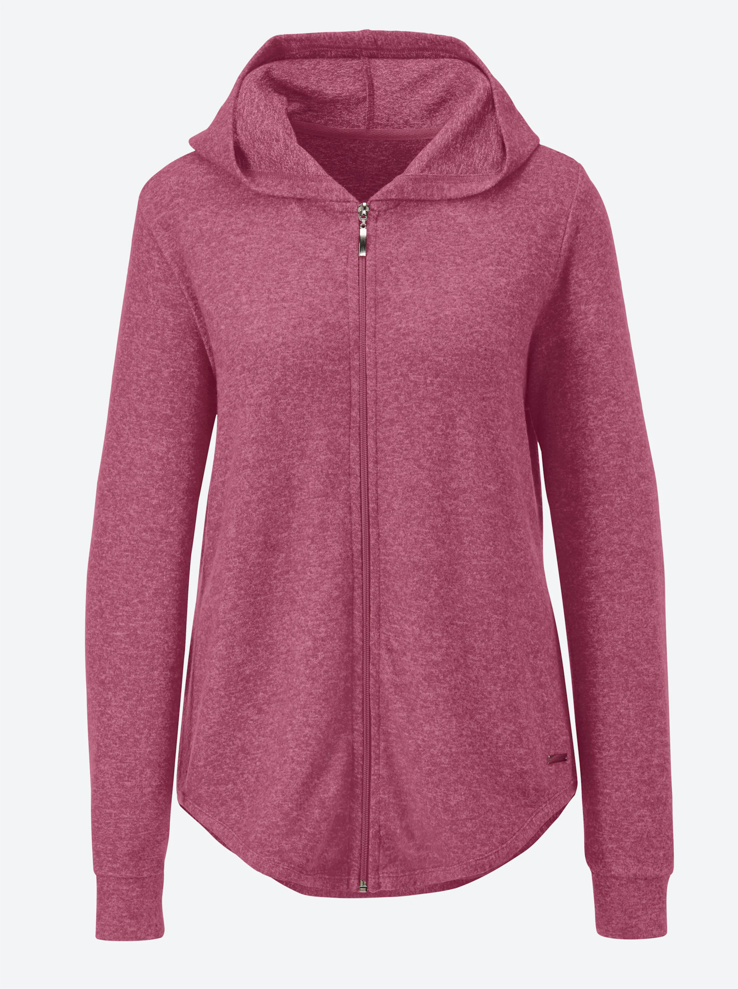 feel good Jacke in bordeaux-meliert
