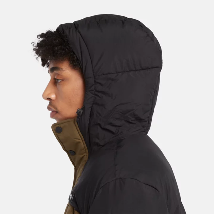 Jaqueta puffer Outdoor Archive masculina na cor verde.