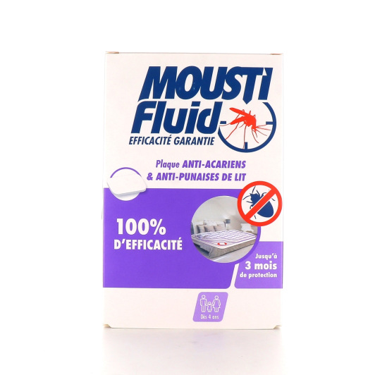 Moustifluid plaque anti acariens, punaises de lit - 100 % efficace