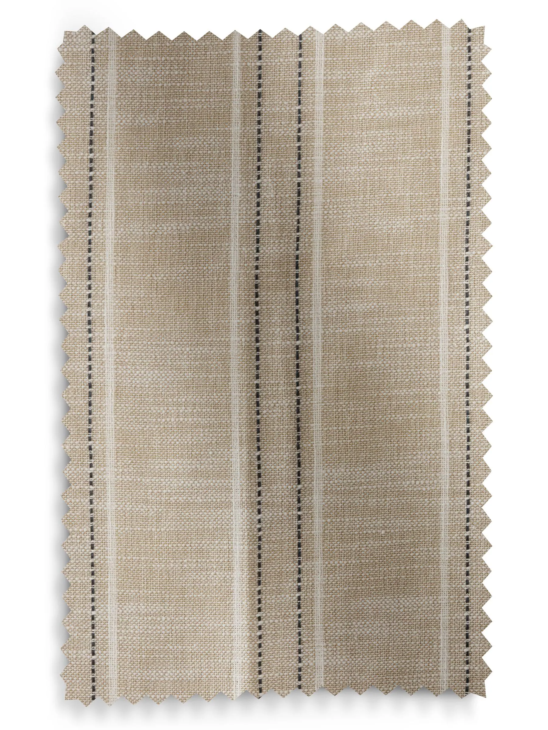 Thatched Linen Look Stripe Eyelet Curtains