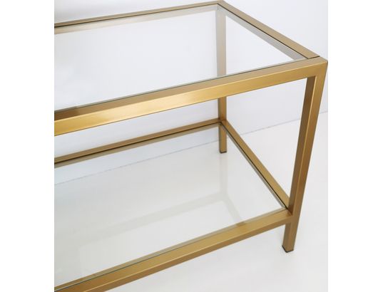 CONCEPT1 - Meuble TV Basique doré tv501 130 x 40 x h45 cm