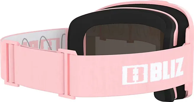 Bliz Rave Matt Powder Pink w White logo Brown w Pink Multi